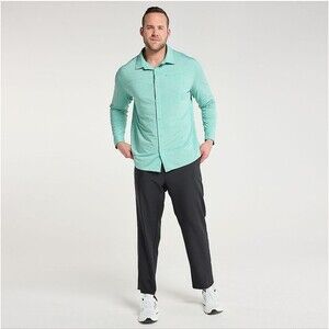 Big &Tall FLX Dynamic Comfort Button-Down Shirt  Sea Size XXL Tall